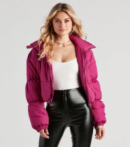 Perfect Puffer Crop Jacket sold by Windsor