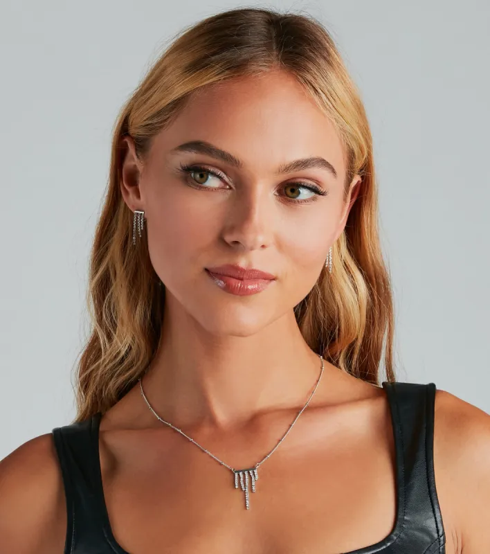 Got Your Attention Necklace And Earrings Set sold by Windsor