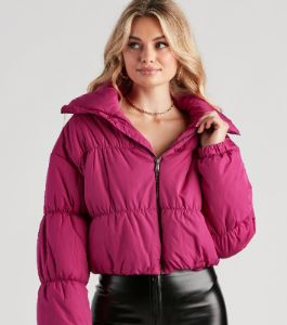 Perfect Puffer Crop Jacket sold by Windsor