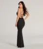 Jade Lace-Up Mermaid Glitter Formal Dress sold by Windsor
