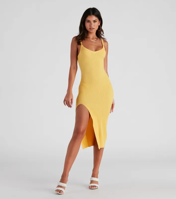 Keep It Light Sweater Midi Dress sold by Windsor