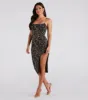 Tropical Fun Chain Strap Midi Dress sold by Windsor