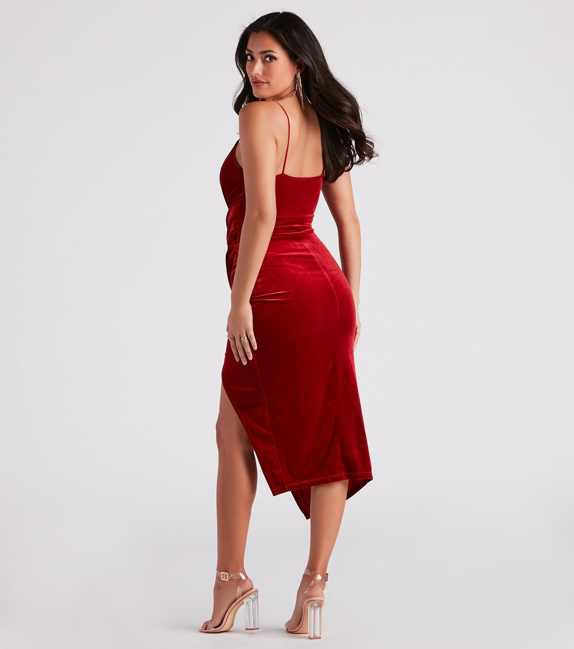 Tilda Formal Velvet Midi Dress sold by Windsor product image thumbnail 2