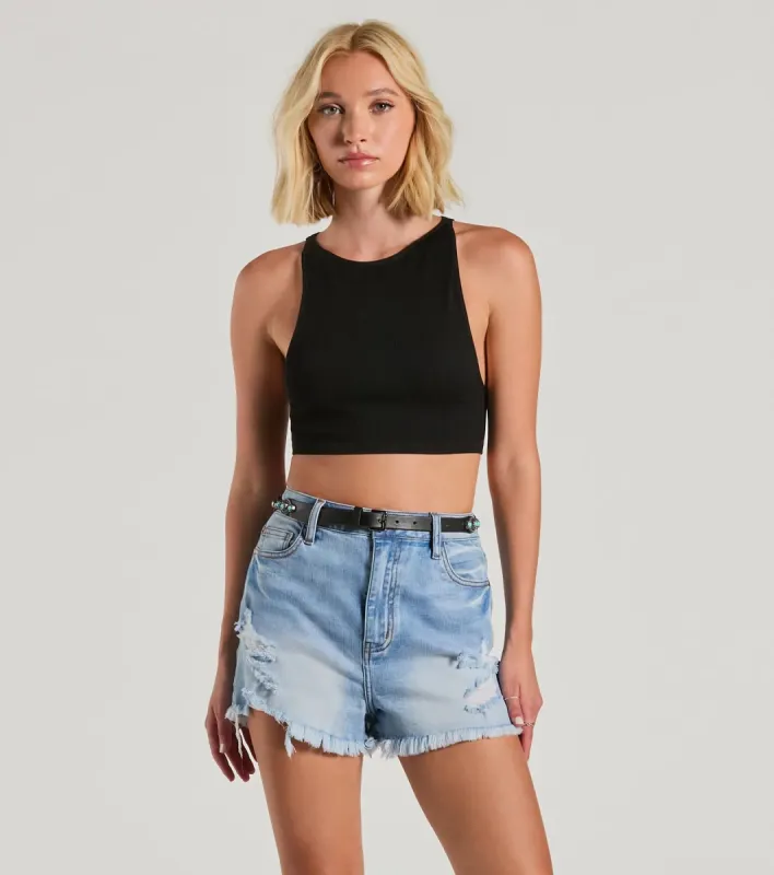 Trip To The West Stone Faux Leather Western Belt sold by Windsor