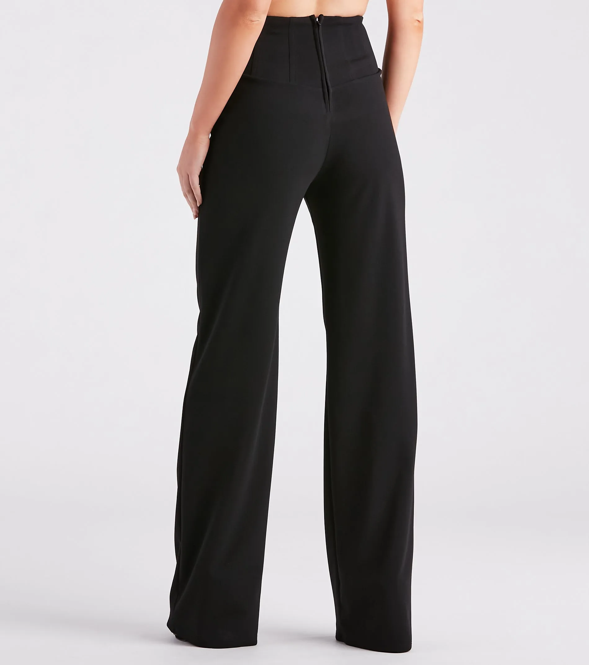 Cinch It Together Crepe Corset Trouser Pants sold by Windsor product image thumbnail 3