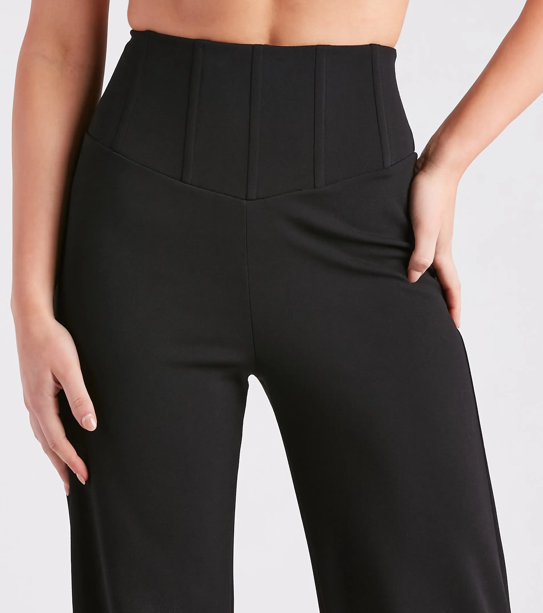 Cinch It Together Crepe Corset Trouser Pants sold by Windsor product image thumbnail 4