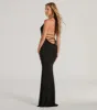 Sheila Halter Strappy Back Slit Mermaid Formal Dress sold by Windsor
