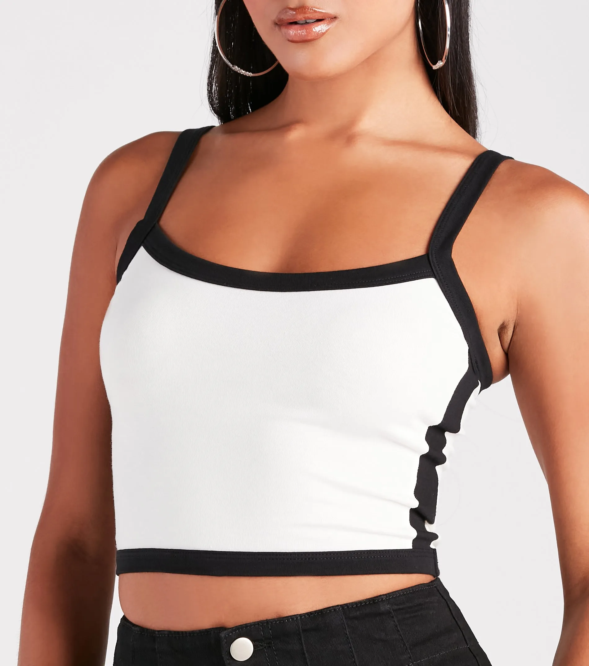 Retro Street Style Tank Crop Top sold by Windsor product image thumbnail 4