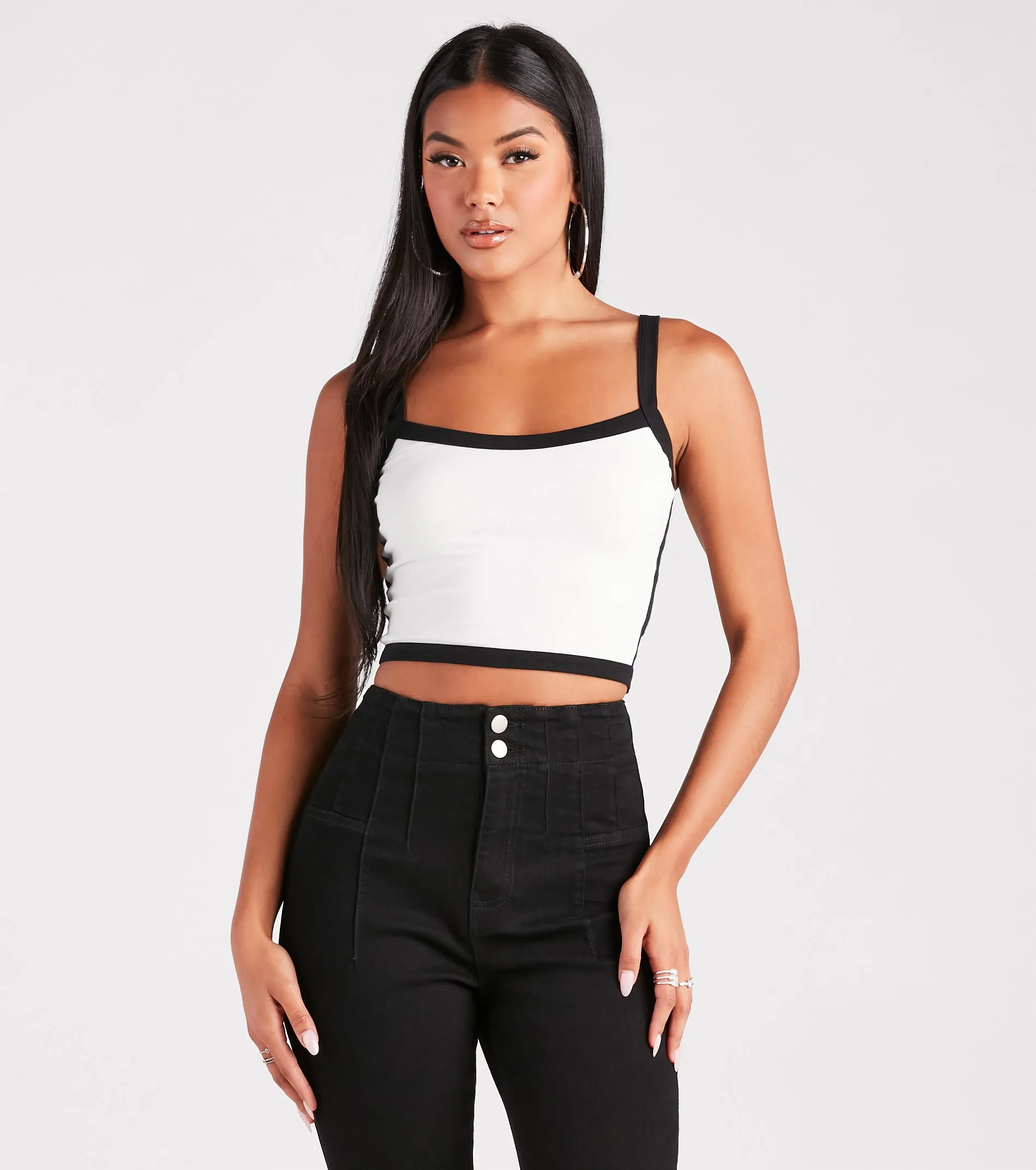 Retro Street Style Tank Crop Top sold by Windsor
