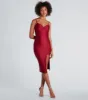 High Ratings Surplice V-Neck Midi Dress sold by Windsor