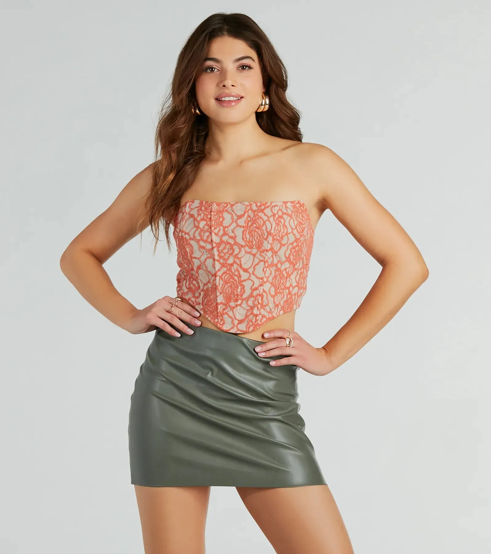 Allure Darling Strapless Lace Corset Top sold by Windsor product image thumbnail 4