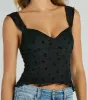 Gorgeous Vibes Ditsy Floral Mesh Tank Top sold by Windsor