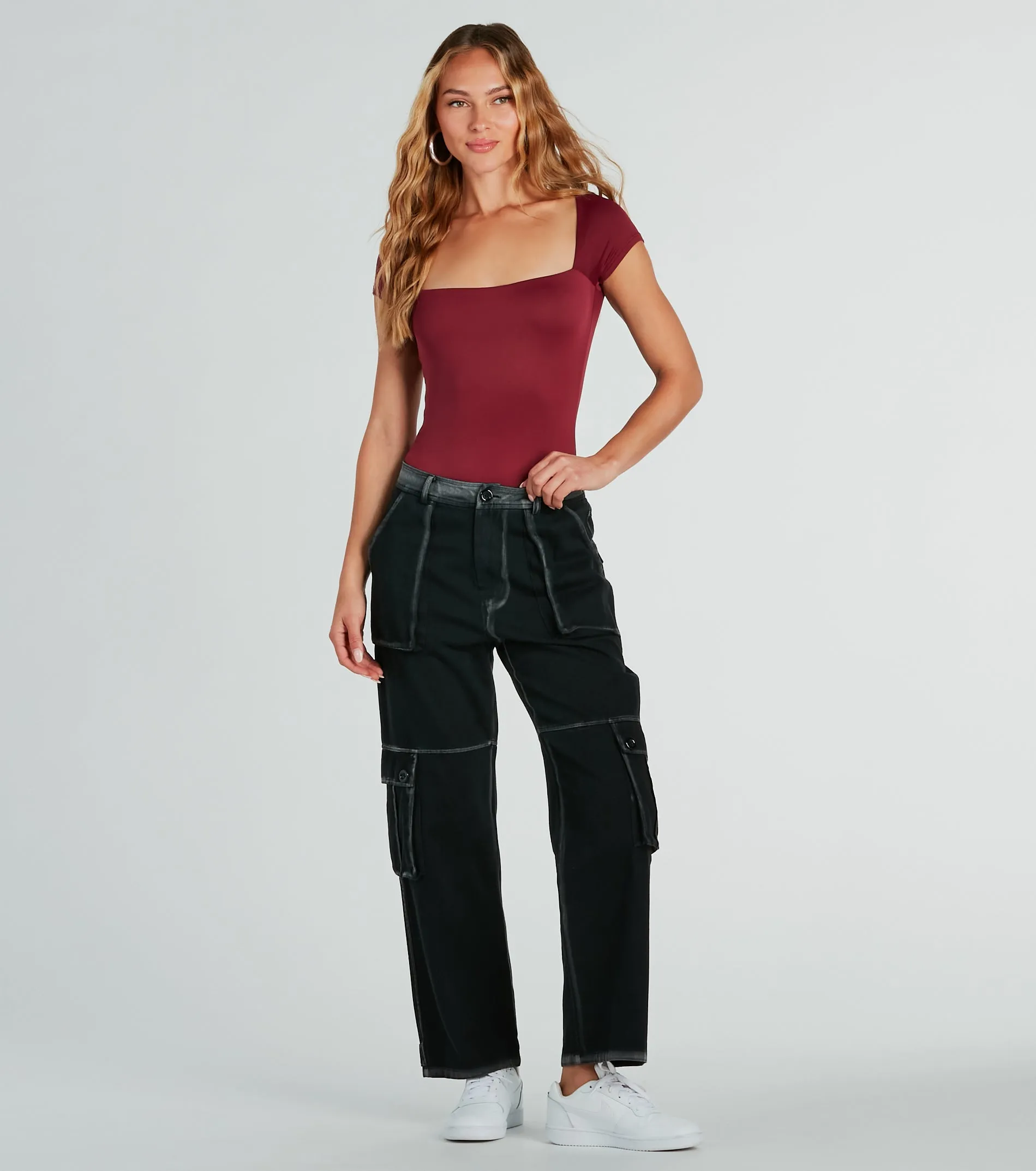 Smooth Silhouette Short Sleeve Bodysuit sold by Windsor product image thumbnail 4