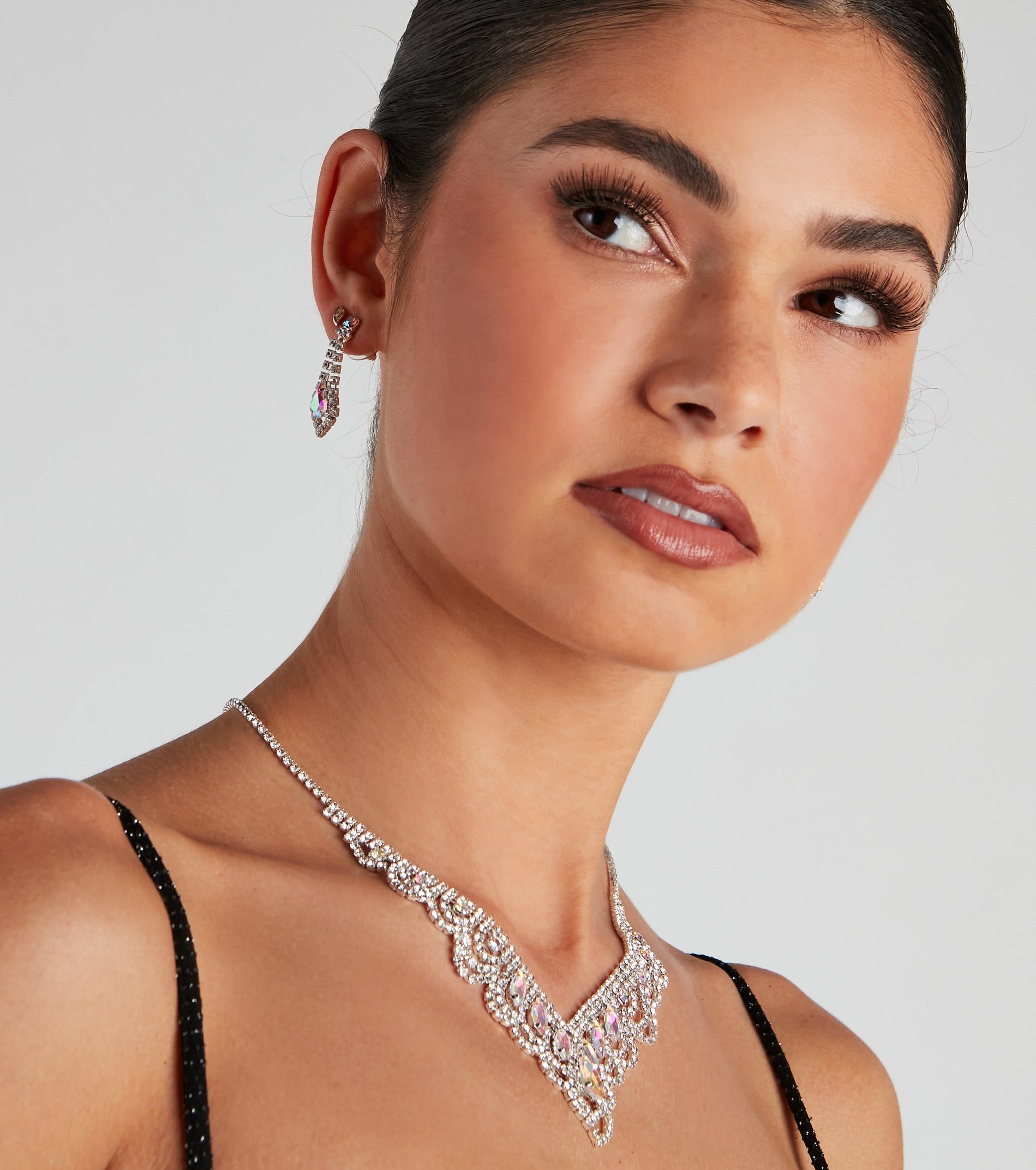 Rhinestone Statement Necklace Set sold by Windsor product image thumbnail 2