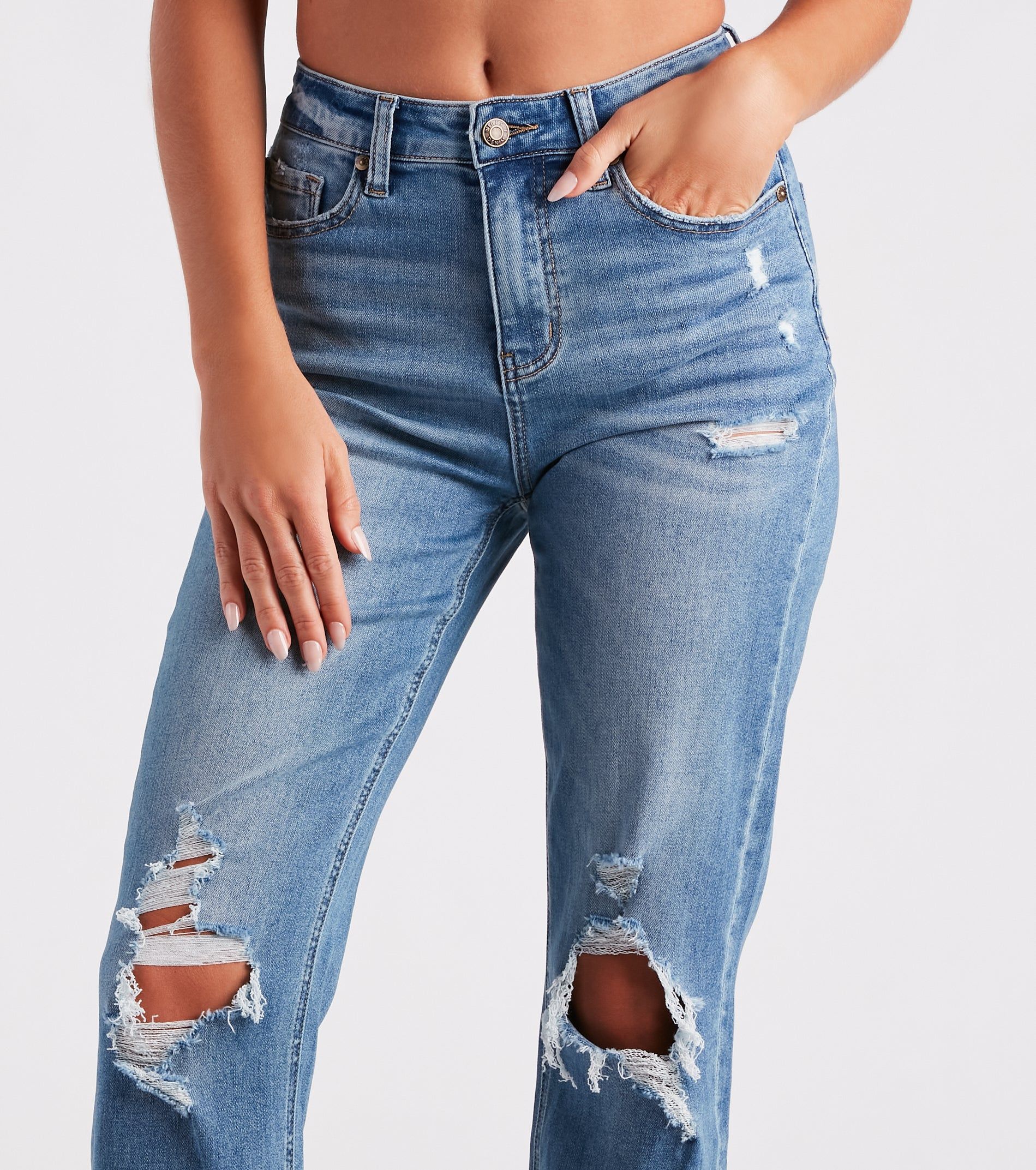 Savannah High-Rise Straight-Leg Jeans by Windsor Denim sold by Windsor product image thumbnail 4