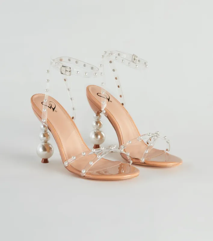 Under The Sea Jewel Faux Pearl Heels sold by Windsor