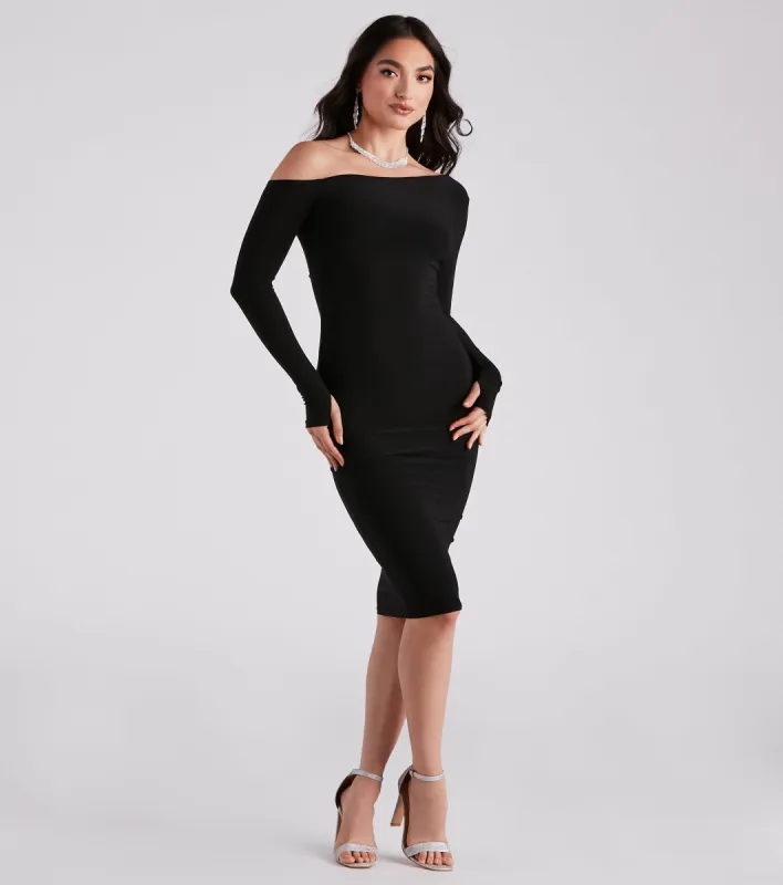 Pretty Peak Cutout Long Sleeve Dress sold by Windsor