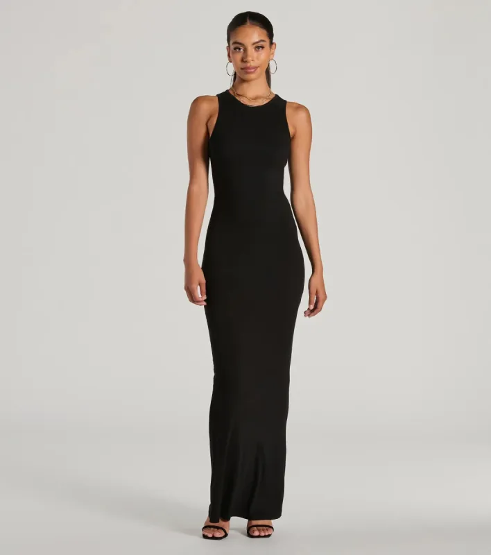 Laid Back Fave Crew Neck Tank Maxi Dress sold by Windsor