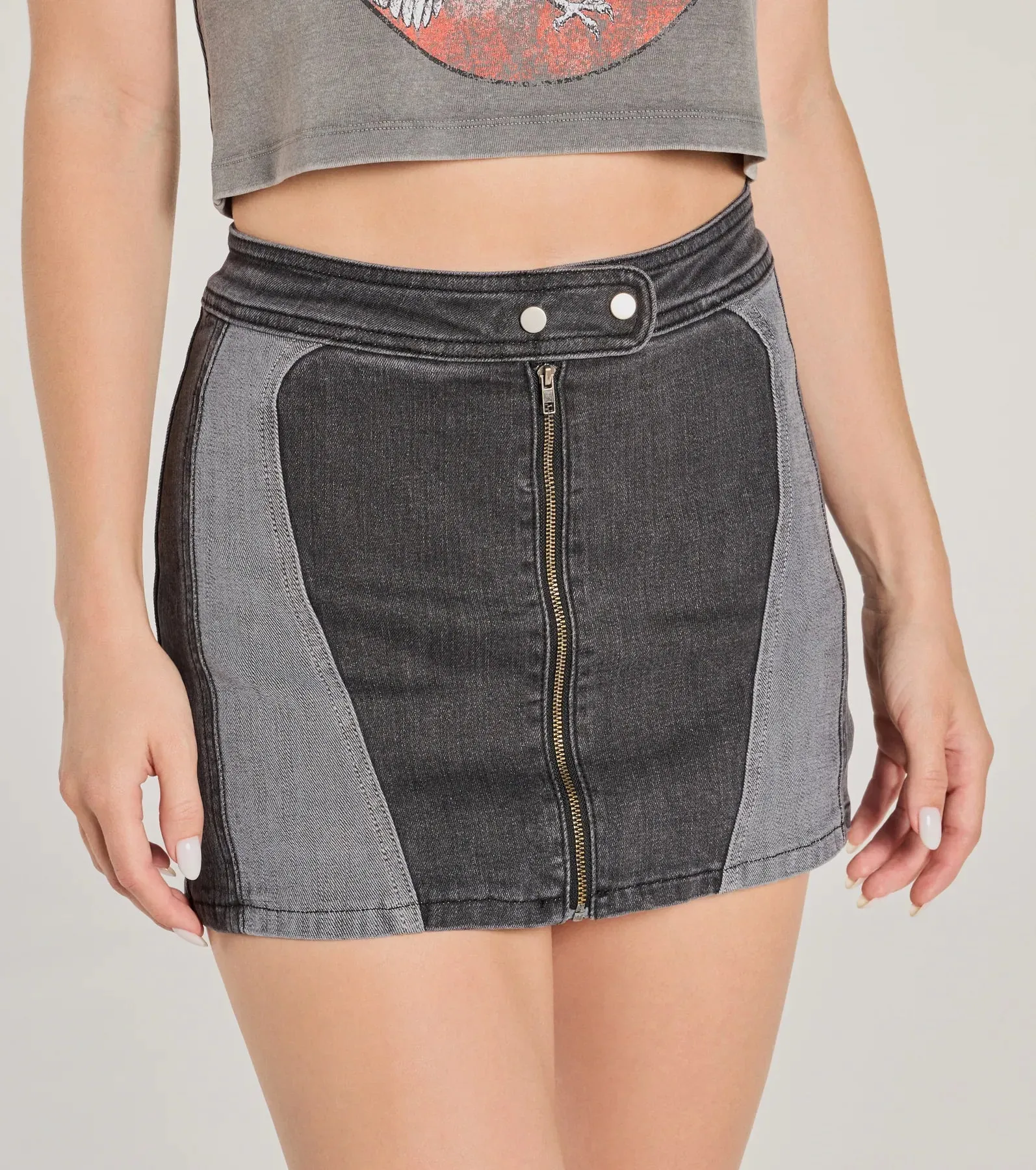 Bold Move Denim Moto Skort sold by Windsor product image thumbnail 3