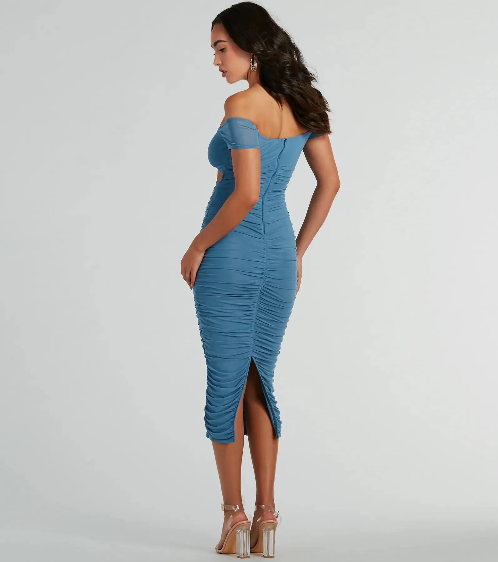 Curves For Days Off-The-Shoulder Midi Dress sold by Windsor product image thumbnail 2