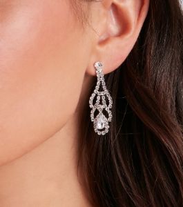 Elegant Radiance Rhinestone Duster Earrings sold by Windsor