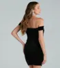 Adriena Velvet Rhinestone Party Dress sold by Windsor