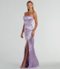 Aliyah Strapless Mermaid Satin Glitter Dress sold by Windsor