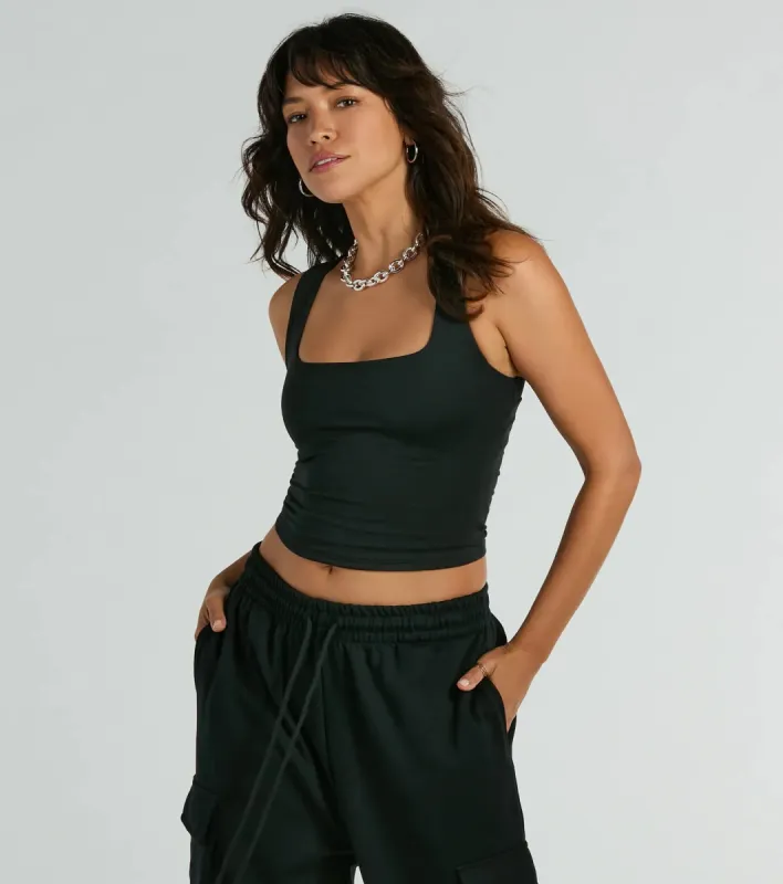 CLEARANCE - Let's Get Away Open Back Sleeveless Crop Top sold by Windsor