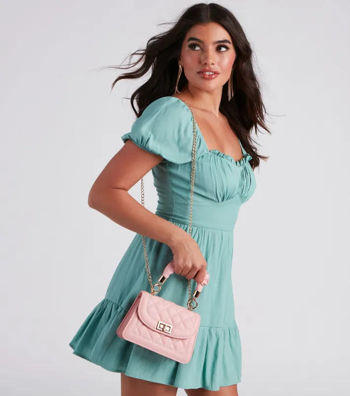 Quilted Cutie Mini Crossbody Tote Bag sold by Windsor