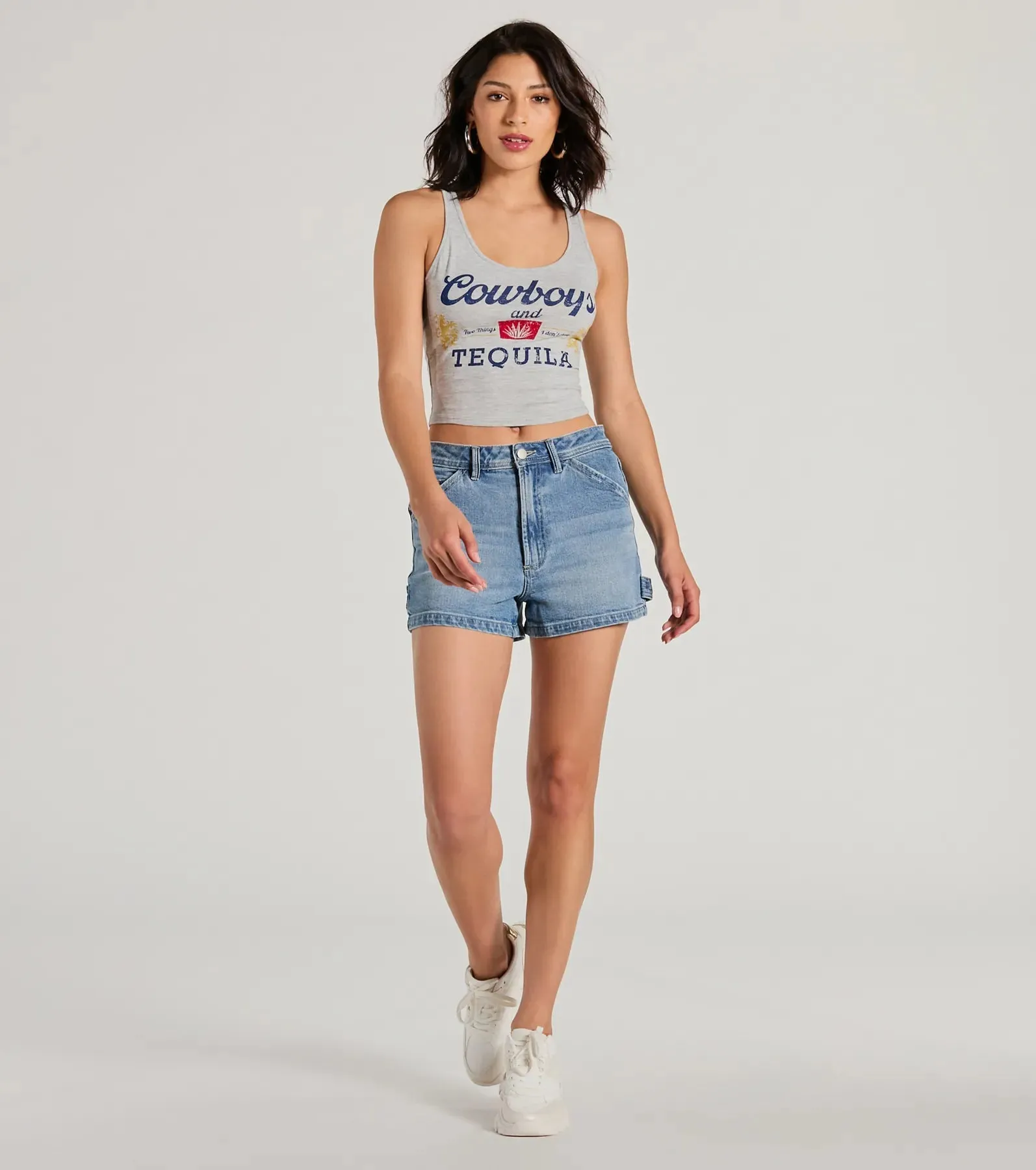 Cowboys And Tequila Graphic Tank Top sold by Windsor product image thumbnail 4