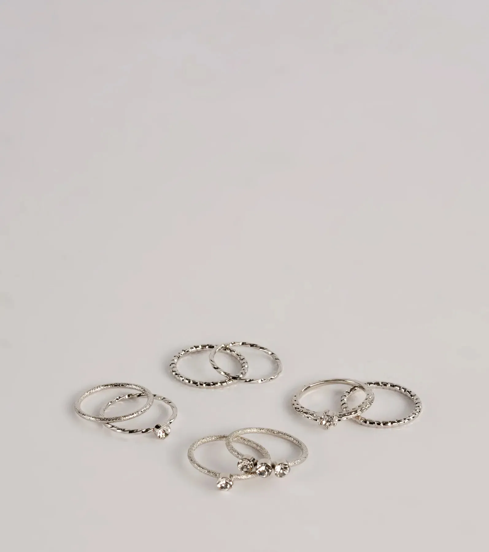 Made To Sparkle Eight Pack Ring Set sold by Windsor