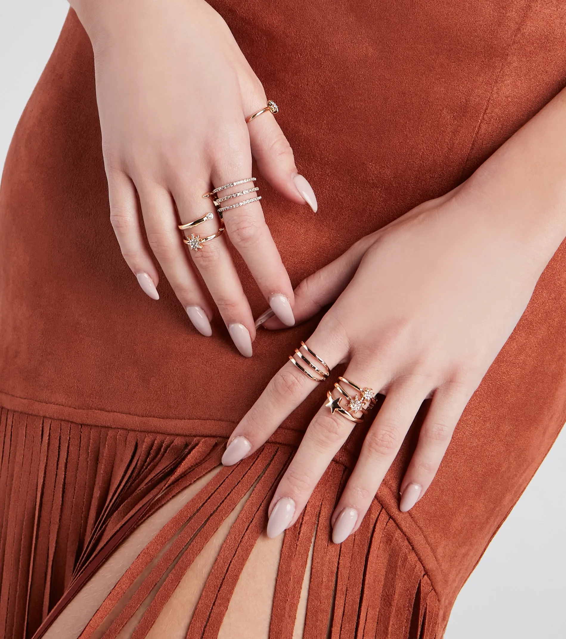 So Dreamy Celestial Rhinestone Ring Set sold by Windsor product image thumbnail 2