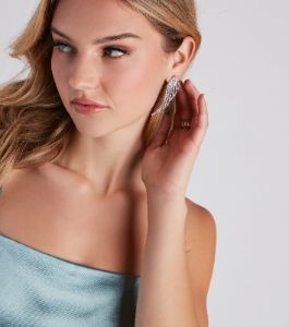 Angelic Vision Rhinestone Earrings sold by Windsor