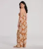 Prep For Paradise Strapless Tropical Jumpsuit sold by Windsor