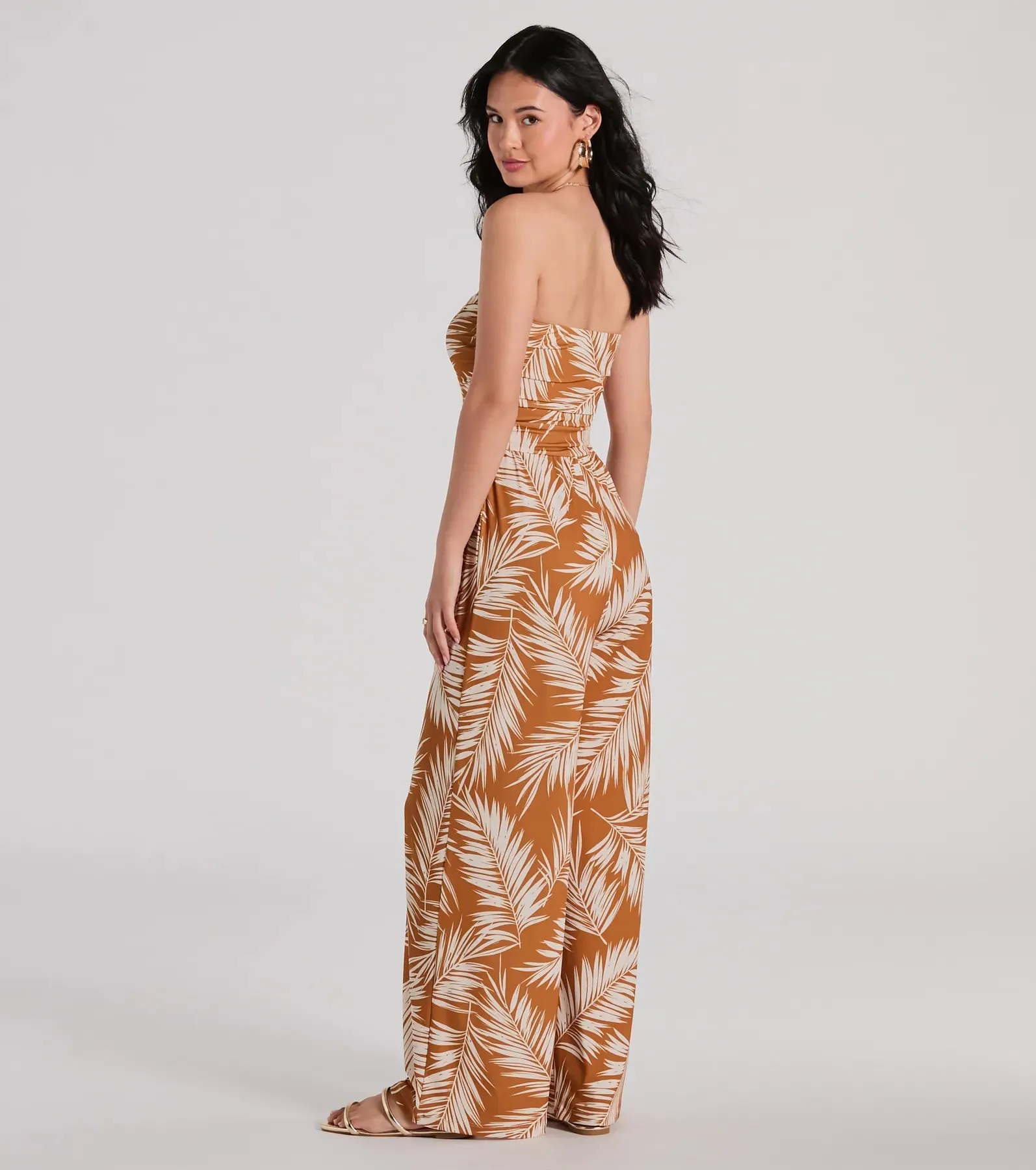 Prep For Paradise Strapless Tropical Jumpsuit sold by Windsor product image thumbnail 2