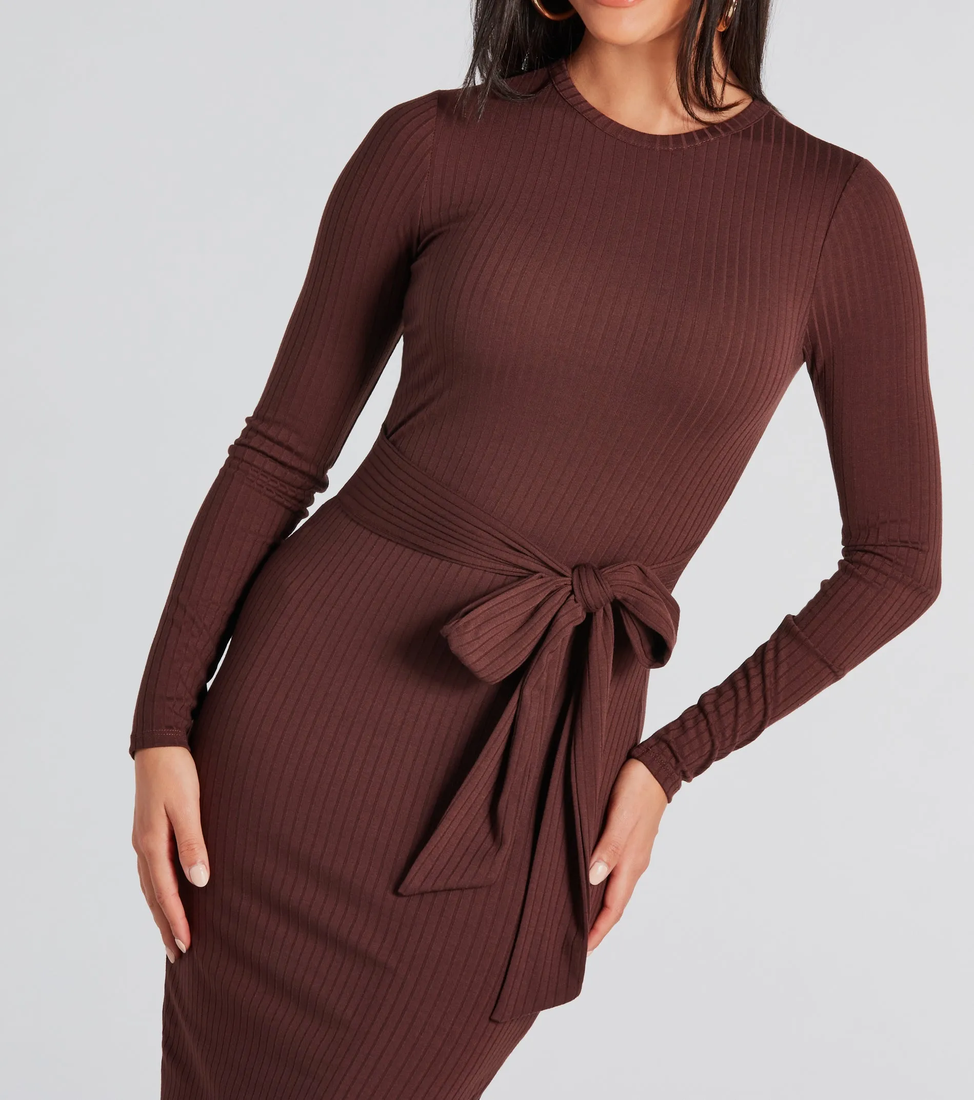 Stylish Staple Tie-Front Midi Dress sold by Windsor product image thumbnail 4