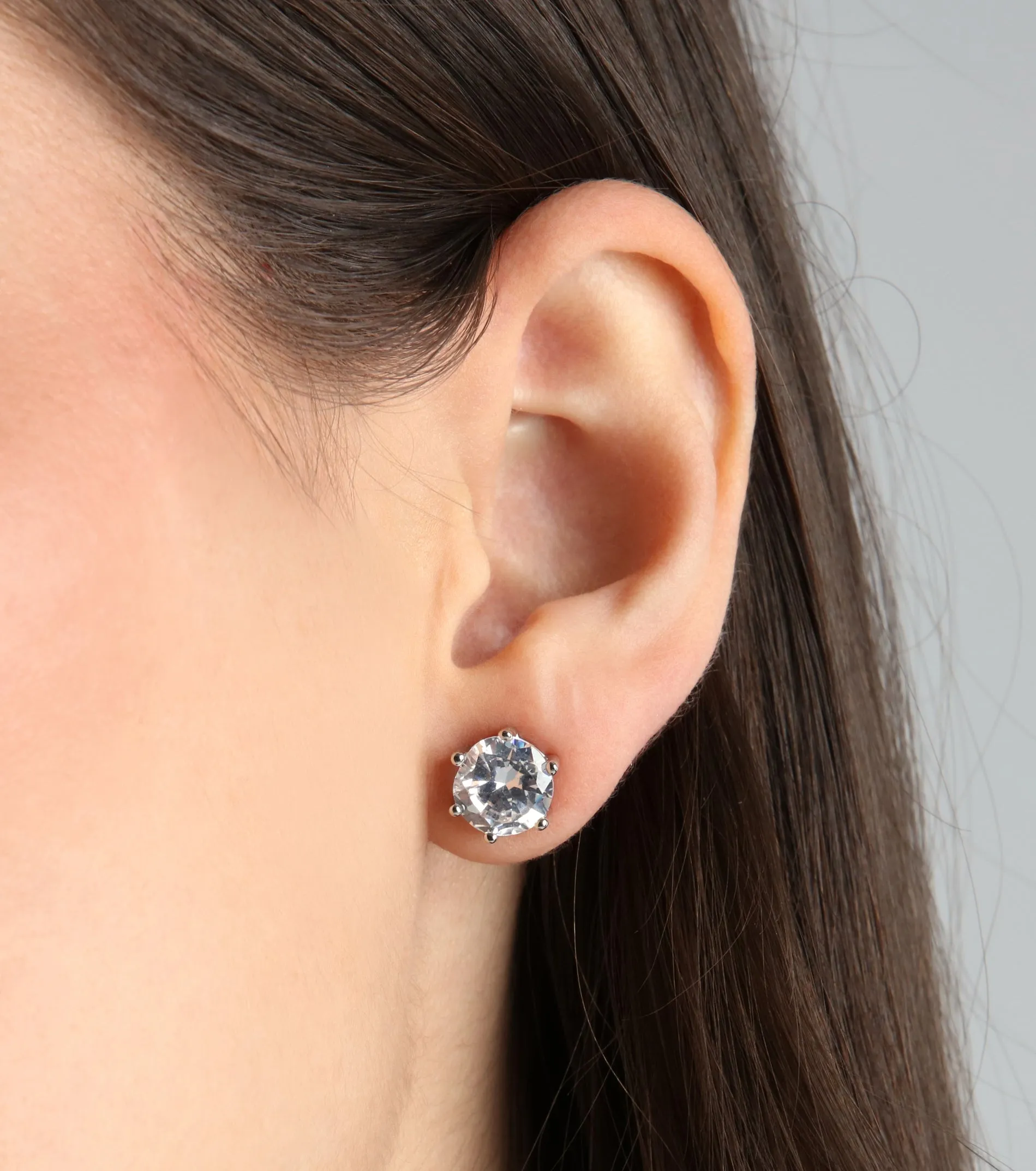 Simple Sparkle Cubic Zirconia Stud Earrings sold by Windsor product image thumbnail 2