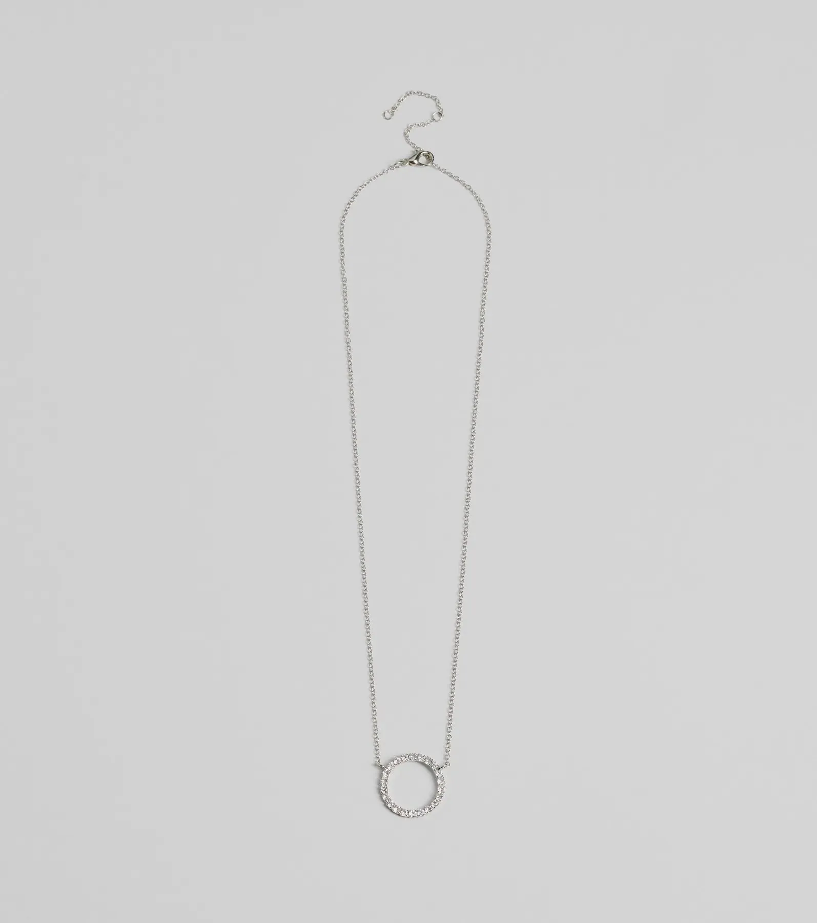 Pretty Shine Cubic Zirconia Circle Pendant Necklace sold by Windsor