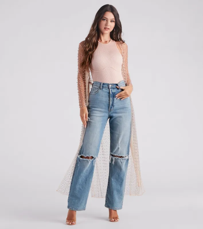 Effortlessly Glam Pearl And Rhinestone Duster sold by Windsor