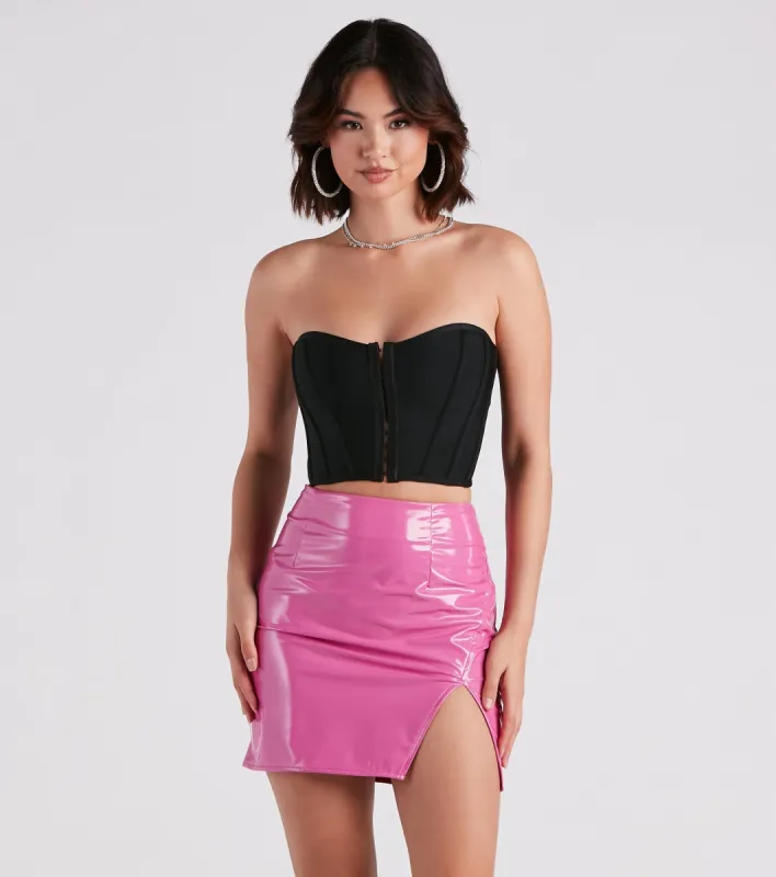 Flirt Alert Strapless Cropped Bustier sold by Windsor