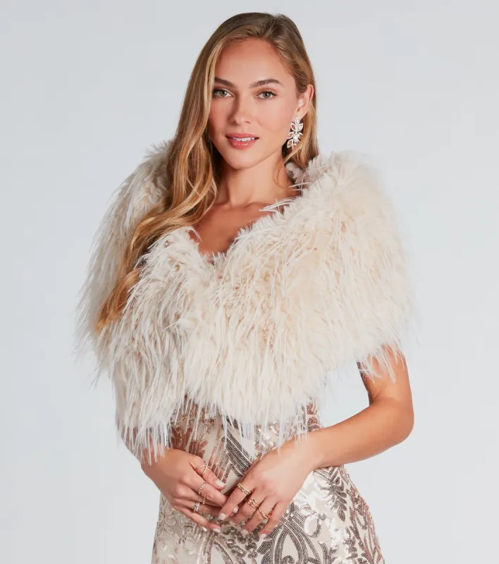 Layer On The Elegance Faux Fur Wrap sold by Windsor