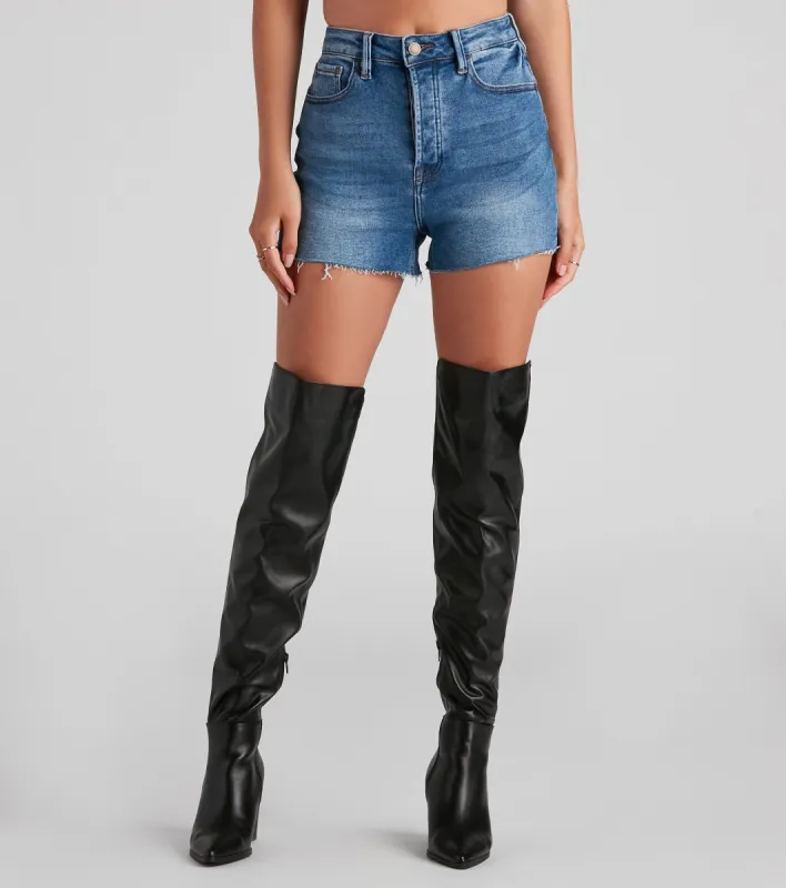 Remy High Rise Cut Off Shorts By Windsor Denim sold by Windsor