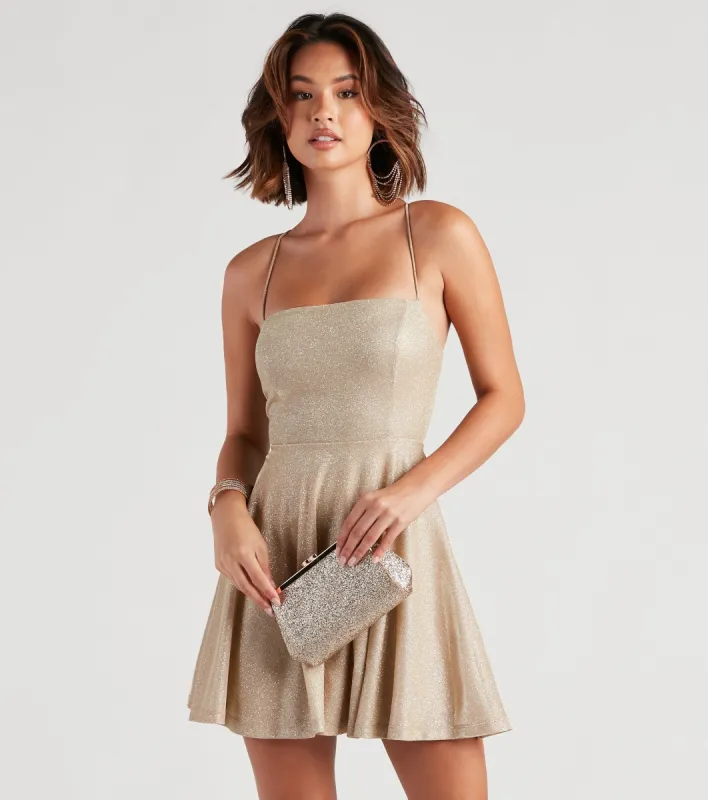 Enchanted Magic Lace Up Skater Dress sold by Windsor