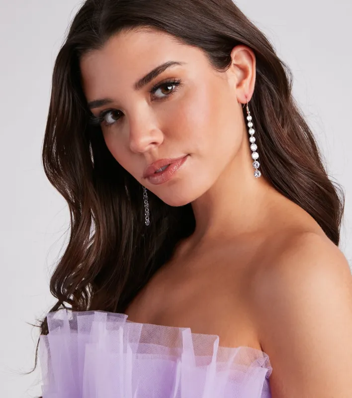 Effortless Glamour Cubic Zirconia Duster Earrings sold by Windsor