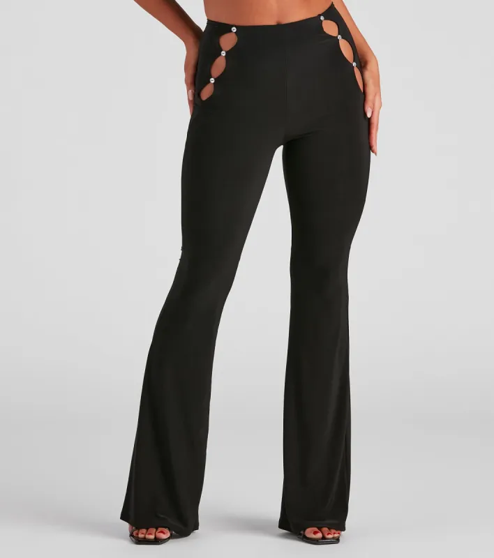 Hidden Gem High Rise Flare Pants sold by Windsor