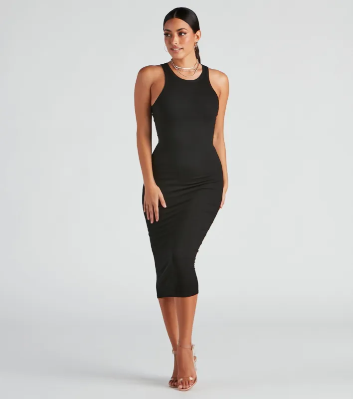 Simple Life Crew Tank Midi Dress sold by Windsor