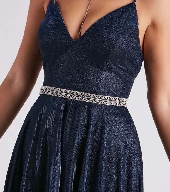 Beautiful Elegance Rhinestone Tie Belt sold by Windsor