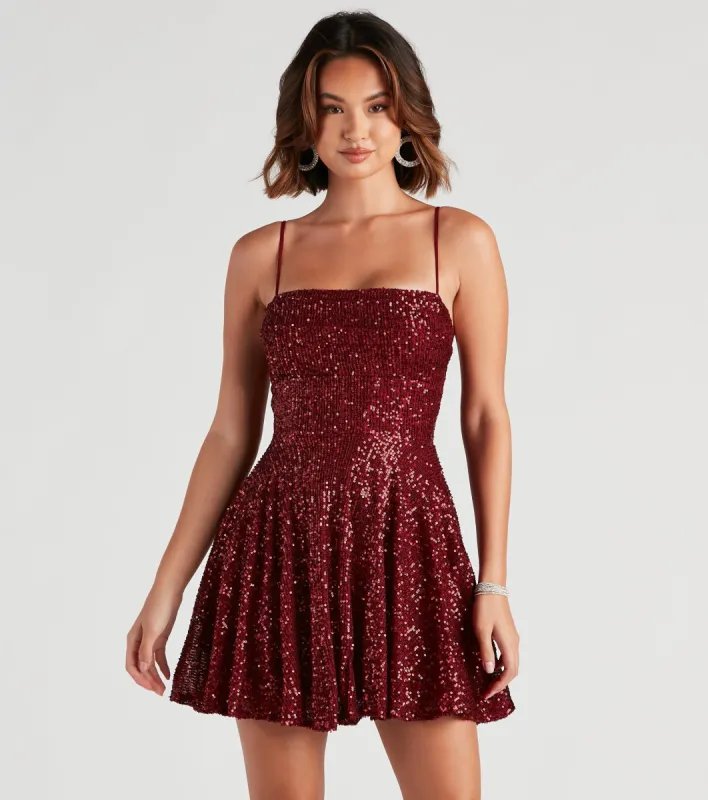 Marybelle Sequin A-Line Dress sold by Windsor