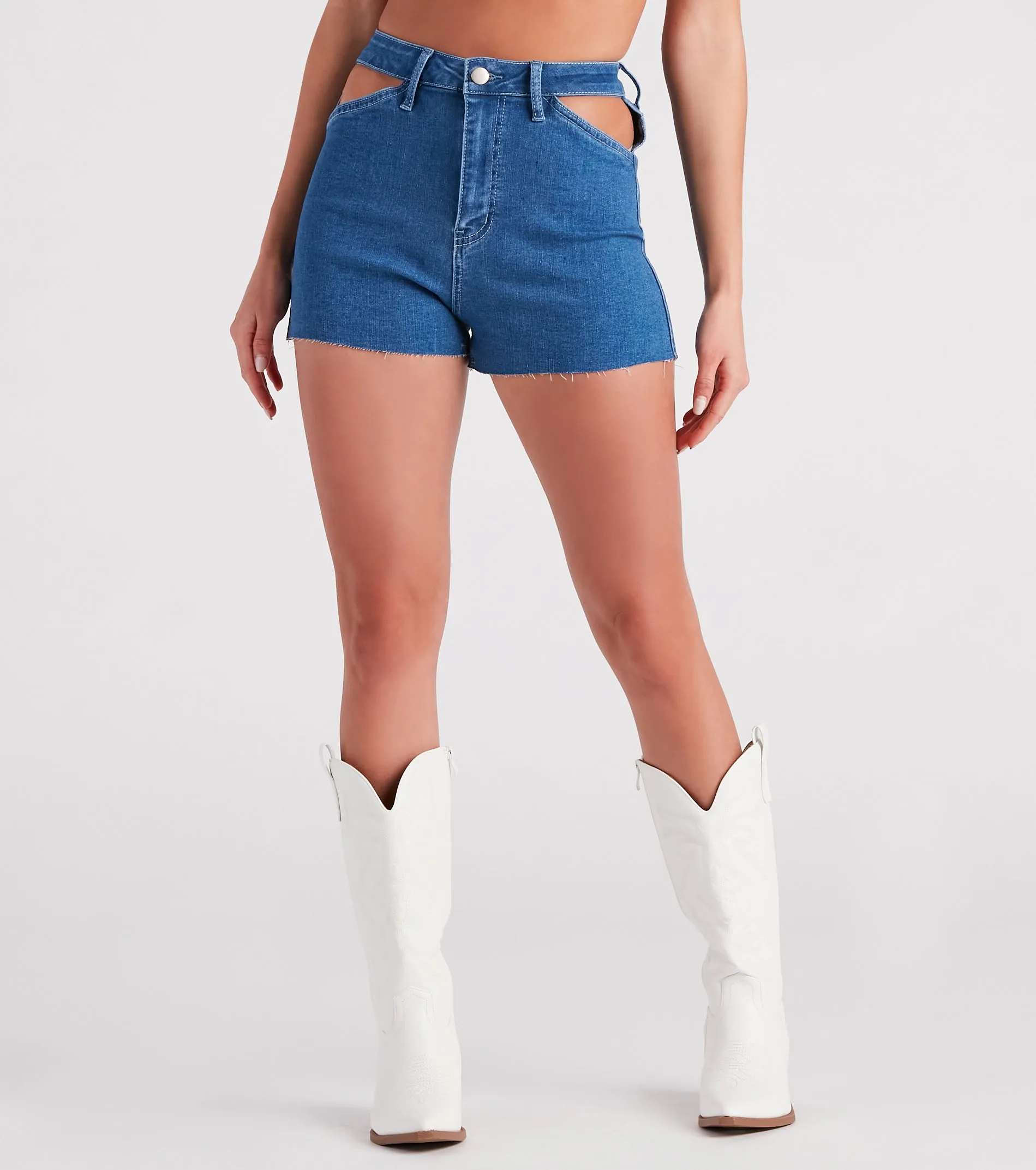 Remy High-Rise Cutout Shorts By Windsor Denim sold by Windsor product image thumbnail 4