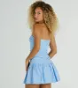 Covetable Charm Strapless Mini Skater Dress sold by Windsor